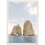 Capri - Faraglioni Rocks - Fine Art Print - Wooden Frame - AMALFITANA STORE