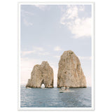 Capri - Faraglioni Rocks - Fine Art Print - Wooden Frame - AMALFITANA STORE