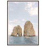 Capri - Faraglioni Rocks - Fine Art Print - Wooden Frame - AMALFITANA STORE