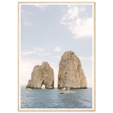 Capri - Faraglioni Rocks - Fine Art Print - Wooden Frame - AMALFITANA STORE