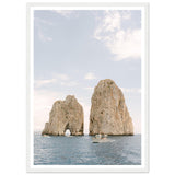Capri - Faraglioni Rocks - Fine Art Print - Wooden Frame - AMALFITANA STORE