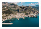 Amalfi by Drone Premium Semi-Glossy Paper Poster