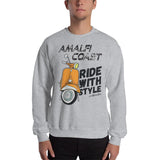 Amalfi Coast Ride with Style - Vespa Collection - Unisex Sweatshirt - AMALFITANA STORE