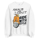 Amalfi Coast Ride with Style - Vespa Collection - Unisex Sweatshirt - AMALFITANA STORE