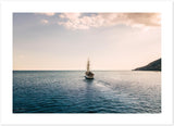 Amalfi Coast Sunset Cruise Premium Semi-Glossy Print