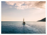 Amalfi Coast Sunset Cruise Premium Semi-Glossy Print