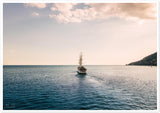 Amalfi Coast Sunset Cruise Premium Semi-Glossy Print