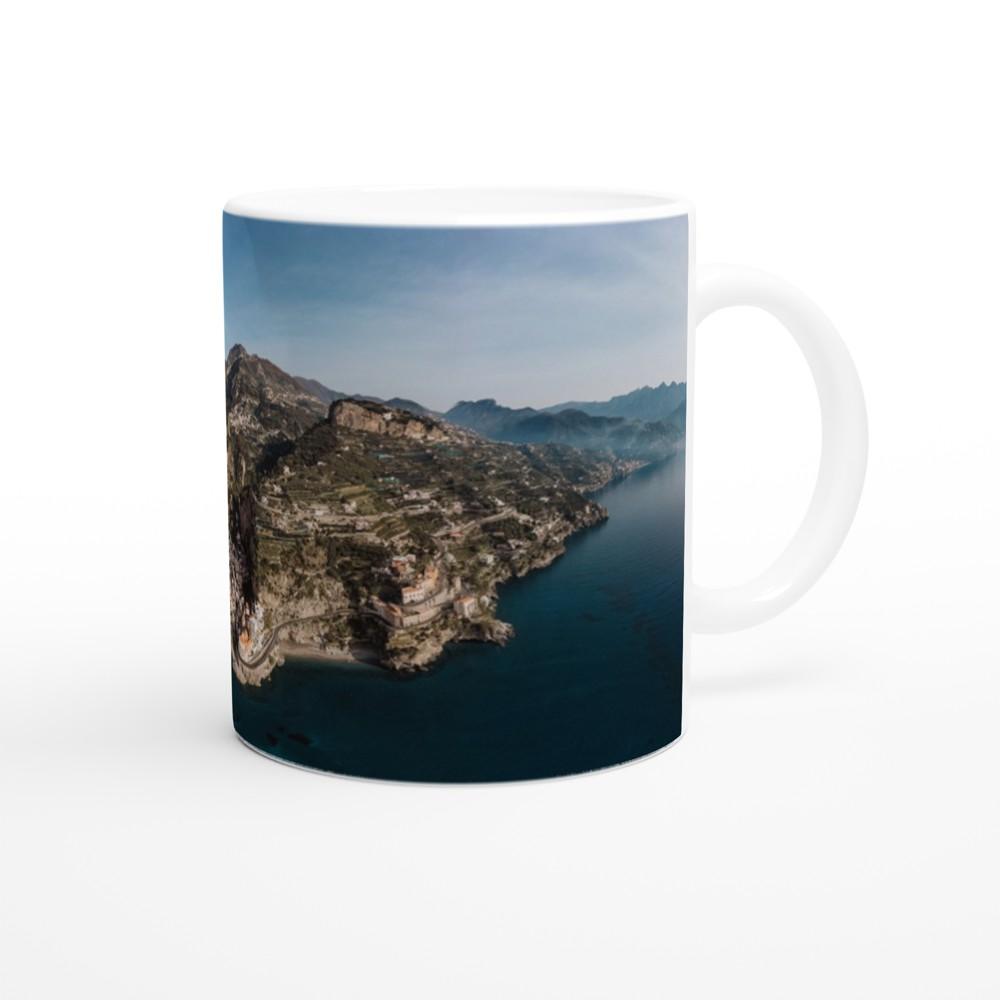 Amalfi Coast White 11oz Ceramic Mug - AMALFITANA STORE