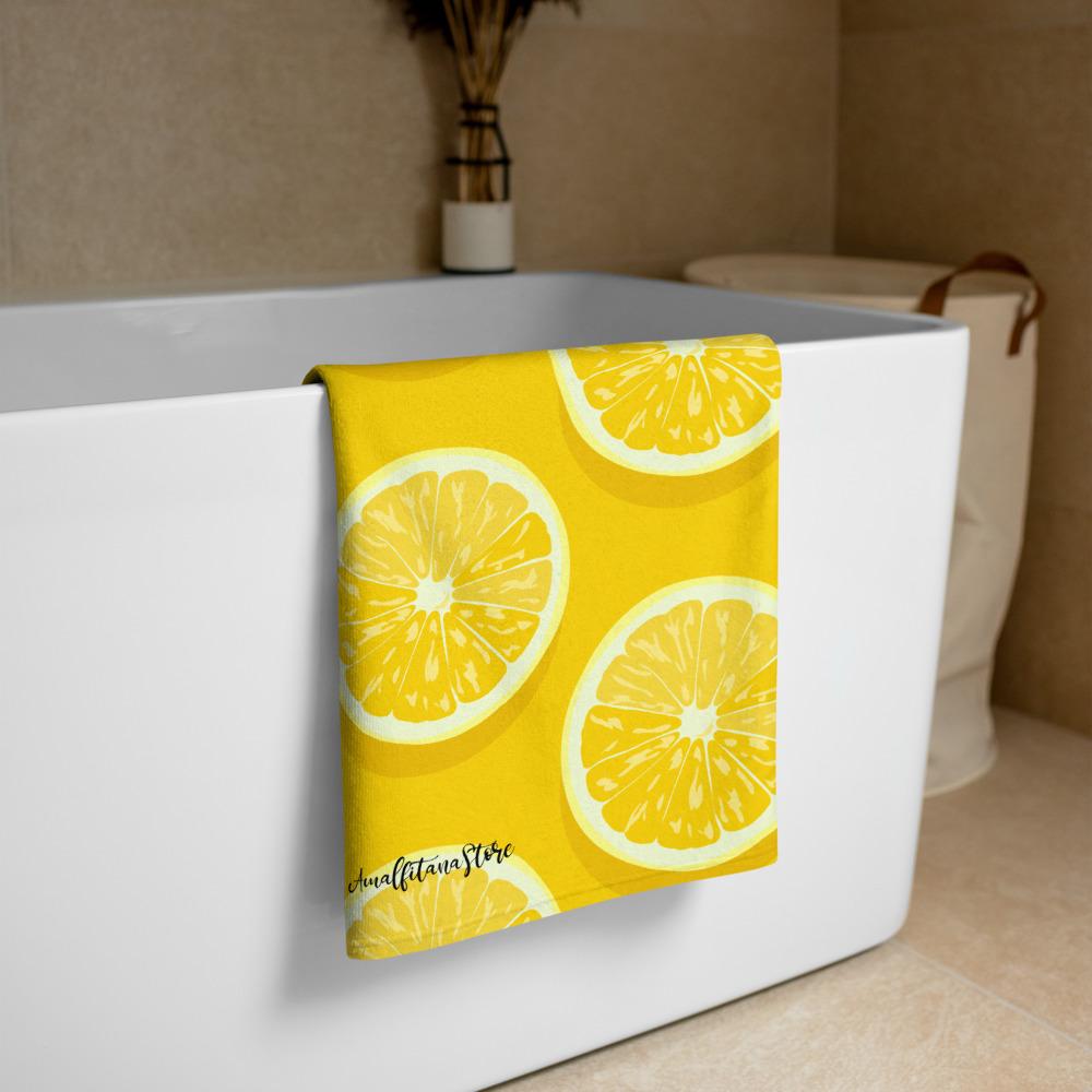 Amalfi Lemons" Beach Towel - AMALFITANA STORE