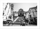 Amalfi Main Square Black and White Premium Matte Print