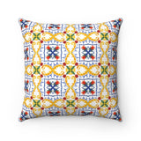 Amalfi Tiles Spun Polyester Square Pillow - AMALFITANA STORE