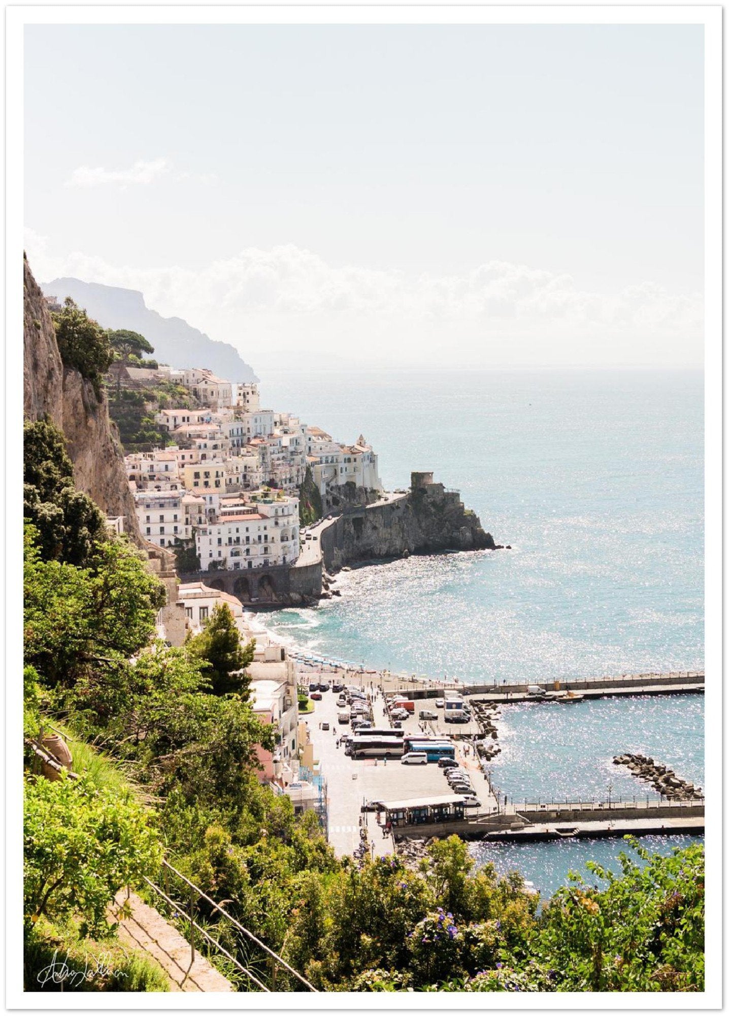 Amalfi View Premium Semi-Glossy Paper Print
