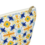 Amalfitana Tiles Accessory Pouch w T-bottom - AMALFITANA STORE