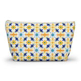 Amalfitana Tiles Accessory Pouch w T-bottom - AMALFITANA STORE
