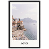 Atrani Amalfi Coast Italy Archival Matte Paper Wooden Framed - AMALFITANA STORE