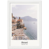 Atrani Amalfi Coast Italy Archival Matte Paper Wooden Framed - AMALFITANA STORE