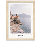 Atrani Amalfi Coast Italy Archival Matte Paper Wooden Framed - AMALFITANA STORE