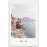 Atrani Amalfi Coast Italy Archival Matte Paper Wooden Framed - AMALFITANA STORE