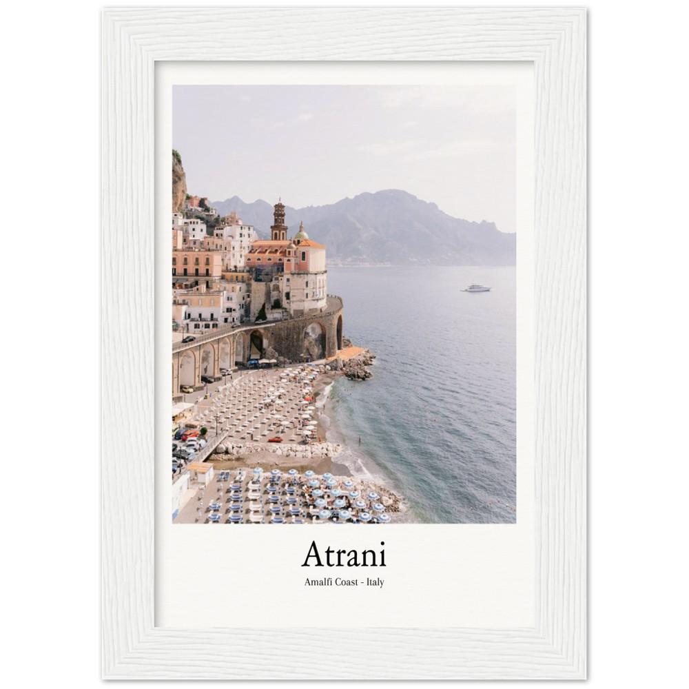 Atrani Amalfi Coast Italy Archival Matte Paper Wooden Framed - AMALFITANA STORE