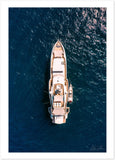 "Bartali" Yacht on the Amalfi Coast Premium Semi-Glossy Print