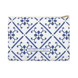 Blue Praiano Tiles Accessory Pouch