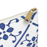 Blue Praiano Tiles Accessory Pouch - AMALFITANA STORE
