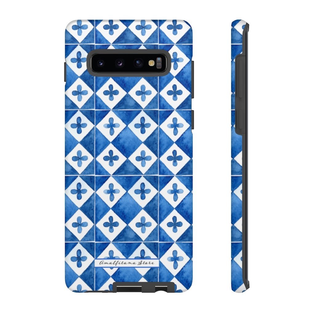 Blue Tiles Amalfi Coast Tough iPhone & Samsung Cases - AMALFITANA STORE