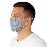 Capri Blu Tiles Fabric Face Mask - AMALFITANA STORE