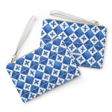 Capri Blue Tiles Clutch Bag - AMALFITANA STORE