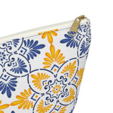 Capri Tiles Ceramic Accessory Pouch w T-bottom Travel Bag - AMALFITANA STORE