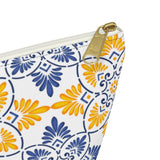 Capri Tiles Ceramic Accessory Pouch w T-bottom Travel Bag - AMALFITANA STORE