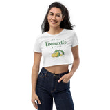 " For me Limoncello" Amalfi Coast Summer 2021 Organic Crop Top - AMALFITANA STORE