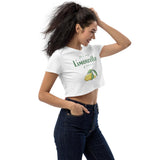 " For me Limoncello" Amalfi Coast Summer 2021 Organic Crop Top - AMALFITANA STORE