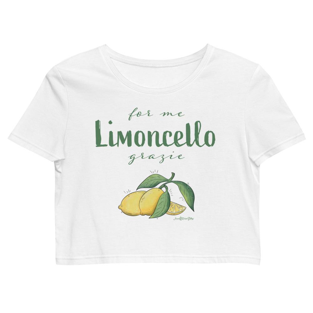" For me Limoncello" Amalfi Coast Summer 2021 Organic Crop Top - AMALFITANA STORE