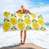 "Happy Lemons" Beach Towel - AMALFITANA STORE