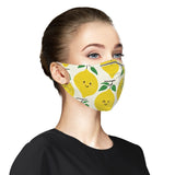 "Happy Lemons" Cloth Face Mask For Adults - AMALFITANA STORE