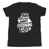 "Ice Cream Makes Everything Better" Youth Short Sleeve T-Shirt - AMALFITANA STORE