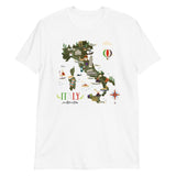 Italy Map Short-Sleeve Unisex T-Shirt - AMALFITANA STORE