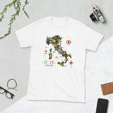 Italy Map Short-Sleeve Unisex T-Shirt - AMALFITANA STORE