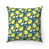 Lemons Amalfitana Style Spun Polyester Square Pillow 16x16" - AMALFITANA STORE