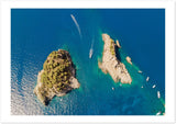 "Li Galli Island" Aerial View Premium Semi-Glossy Print