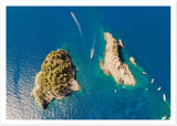 "Li Galli Island" Aerial View Premium Semi-Glossy Print