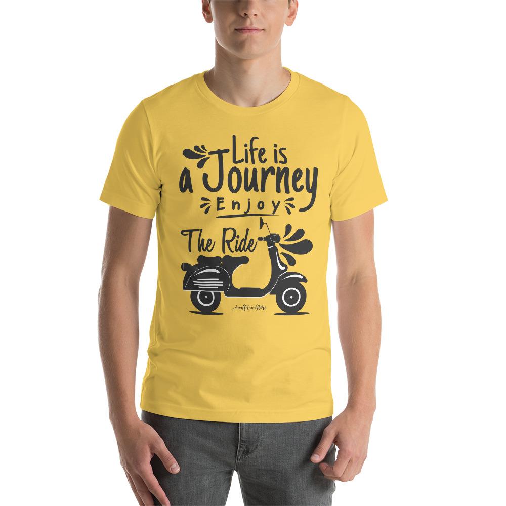 Life is a Journey - Vespa Collection - Short-Sleeve Unisex T-Shirt Bella+Canvas - AMALFITANA STORE