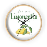 Limoncello For Me - Amalfi Coast Lemons Wall clock