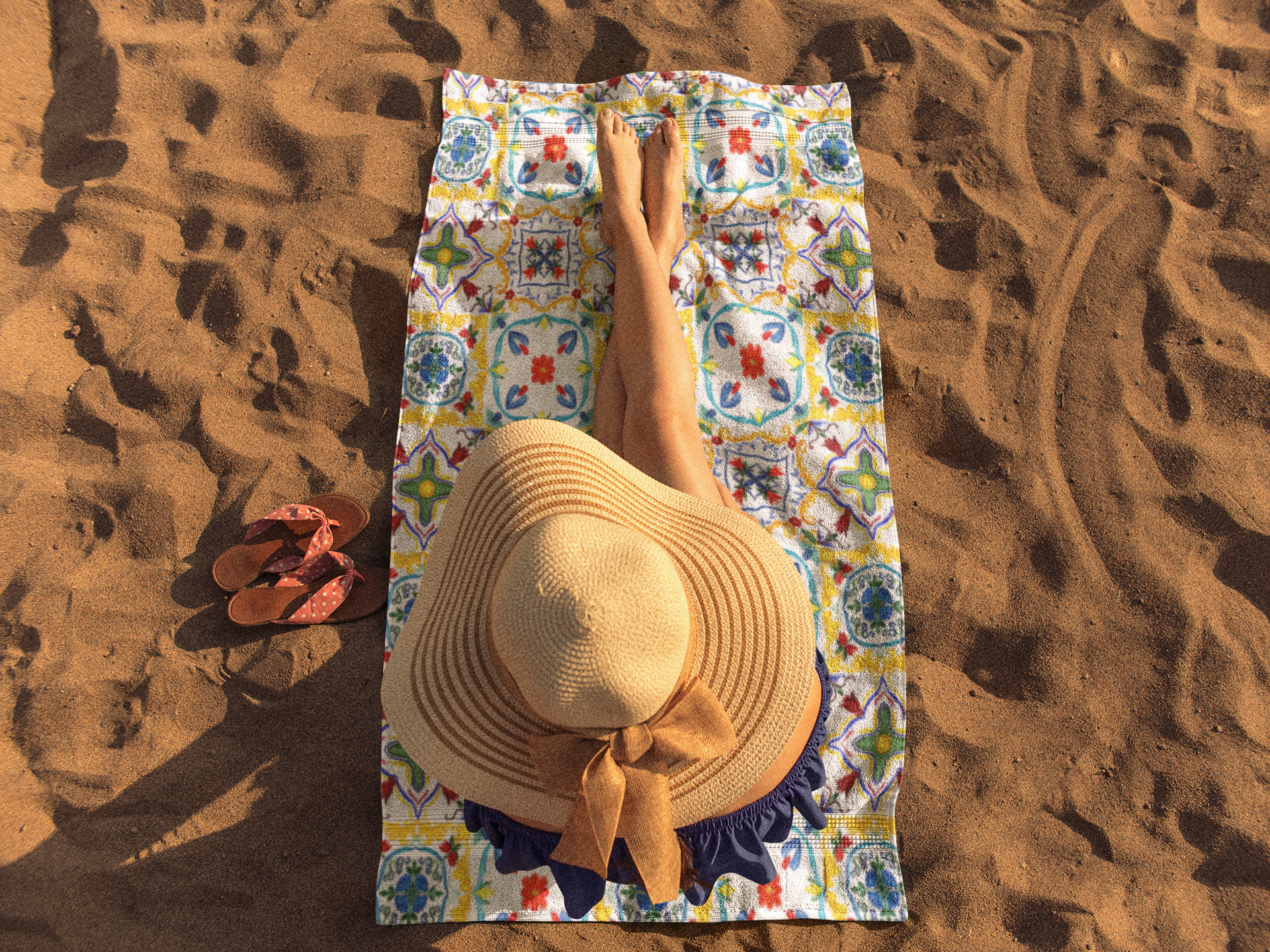 Majolica Amalfitana Beach Towel Summer 2021 - AMALFITANA STORE