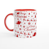 Merry Christmas White 11oz Ceramic Mug - AMALFITANA STORE