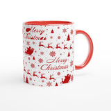Merry Christmas White 11oz Ceramic Mug - AMALFITANA STORE