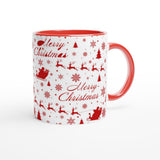 Merry Christmas White 11oz Ceramic Mug - AMALFITANA STORE