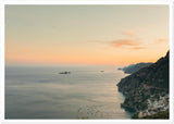 "Monte Pertuso Sunset" Positano Premium Matte Paper Print