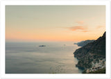 "Monte Pertuso Sunset" Positano Premium Matte Paper Print